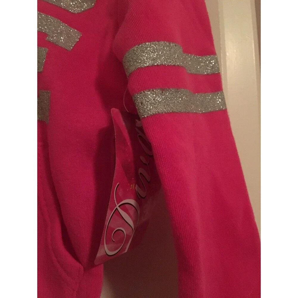 Diva Toddler Girls Graphic Print Full Zip Sweatshirt Hoodie Jacket Size 2T Pink